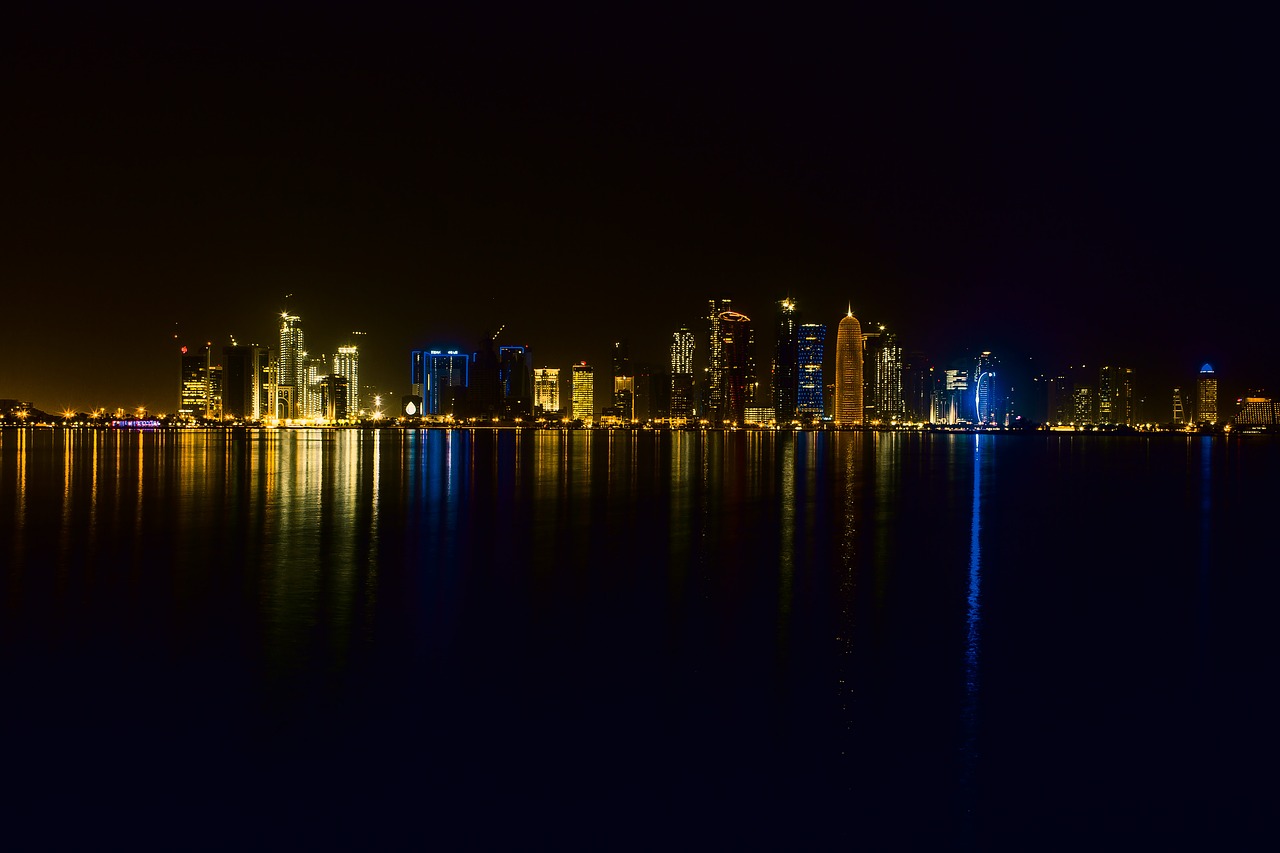 doha qatar mosque free photo