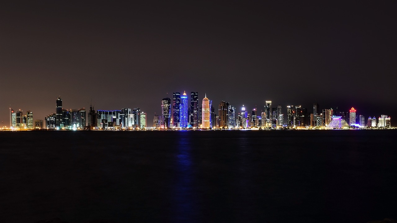 doha qatar west bay free photo