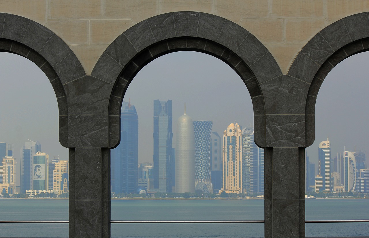 doha  city  skyline free photo