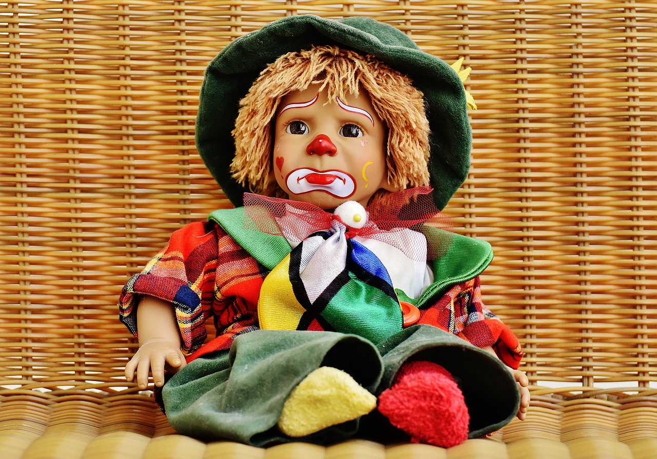 doll clown sad free photo