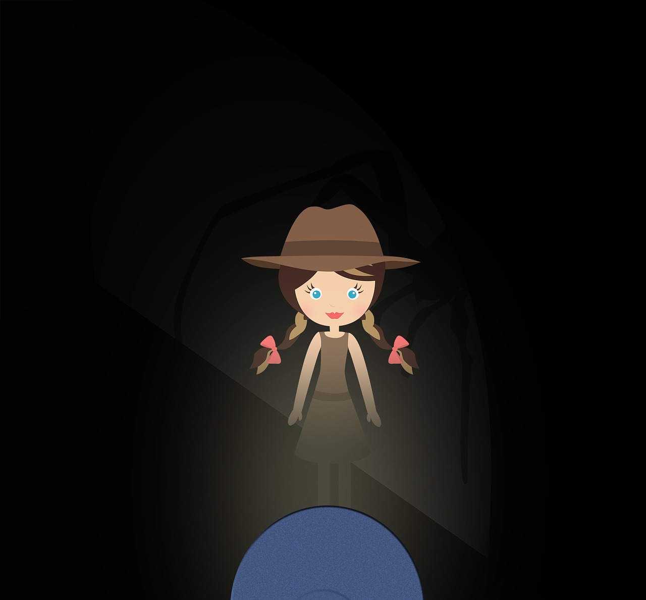 doll hat flashlight free photo