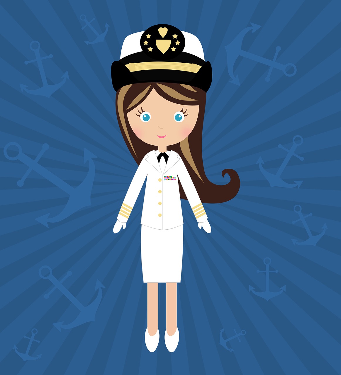 doll navy uniform free photo