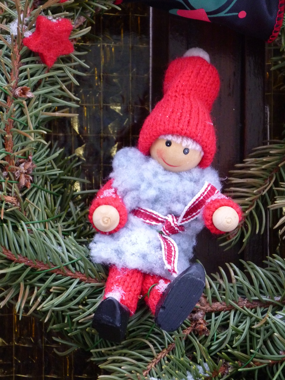 doll winter decoration free photo