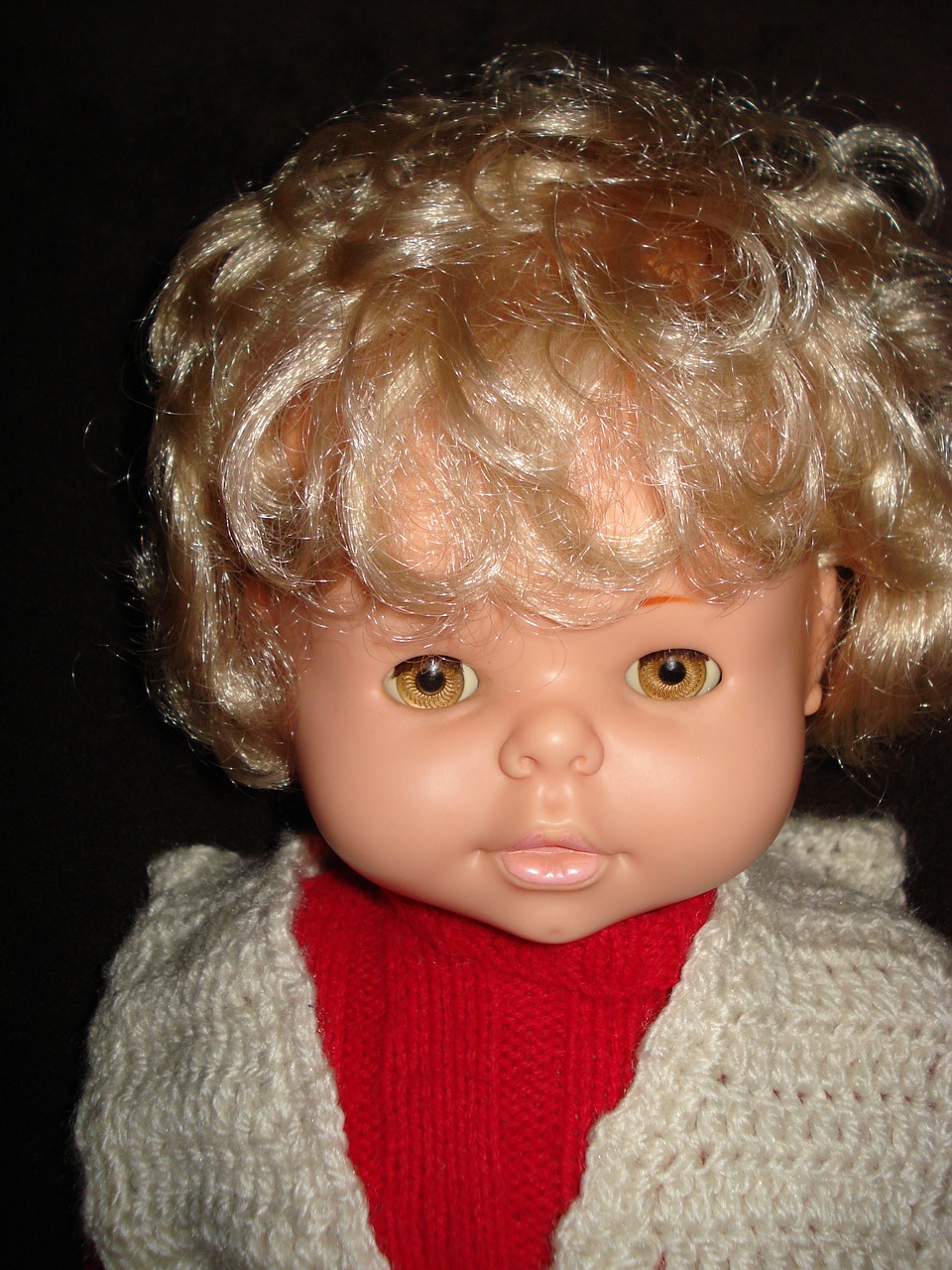 doll blond child free photo