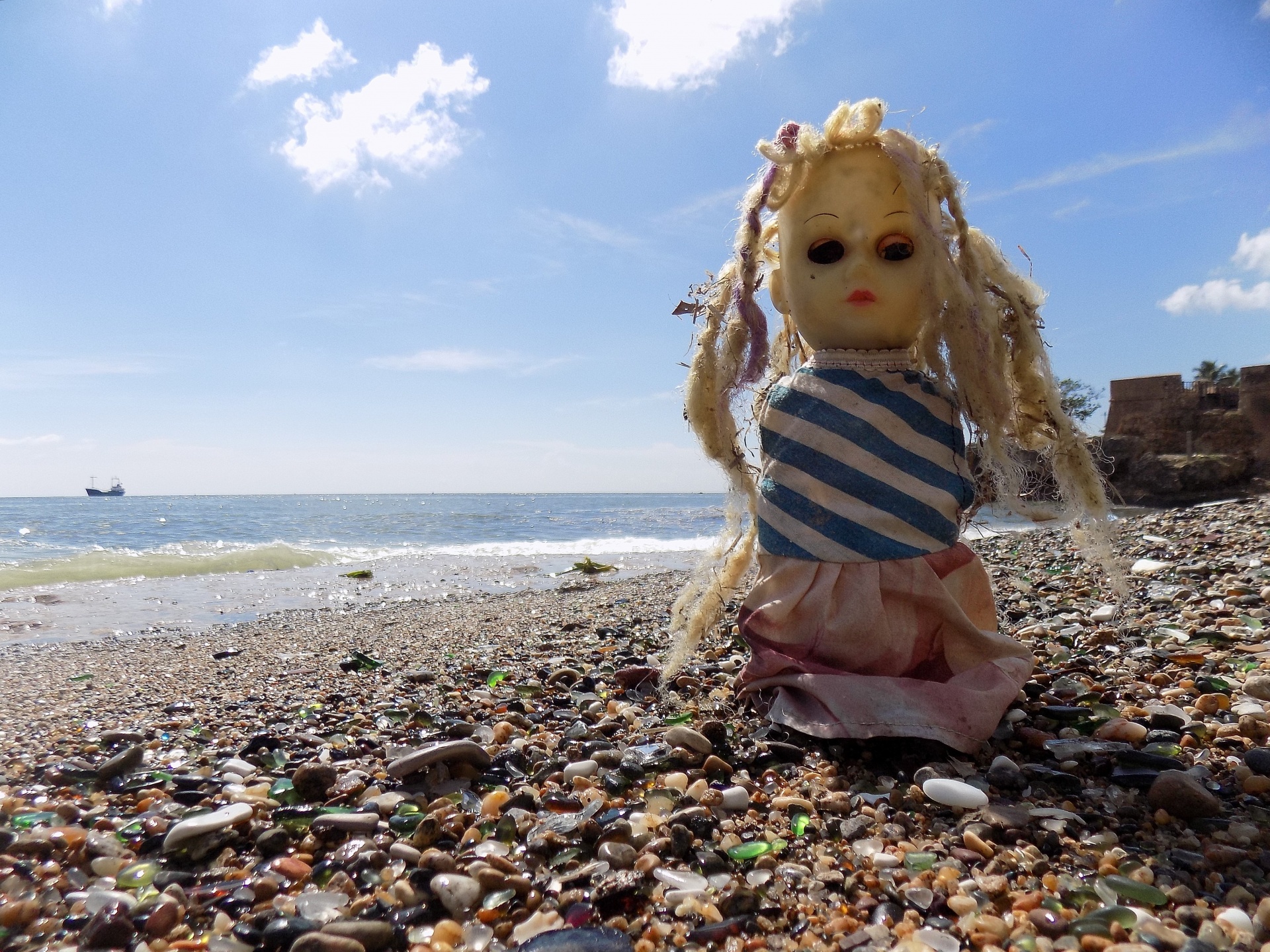 doll beach girl free photo