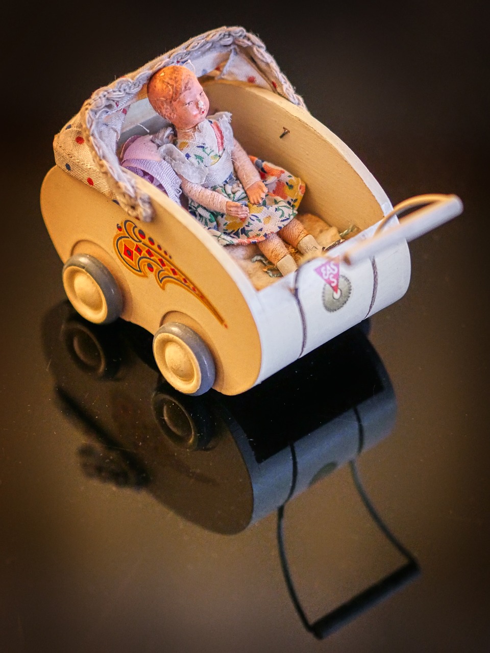 doll prams  doll  vintage free photo