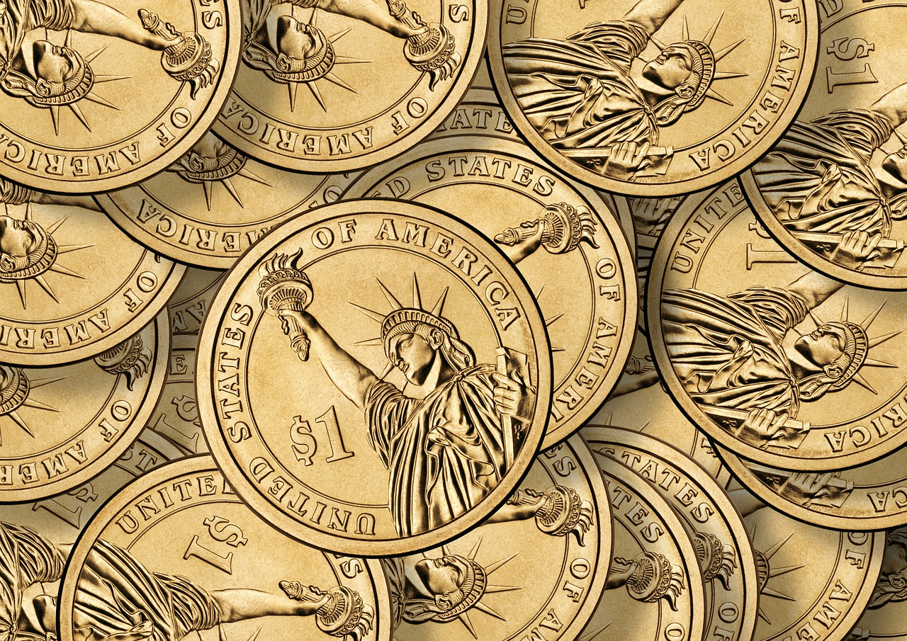 dollar coins currency free photo