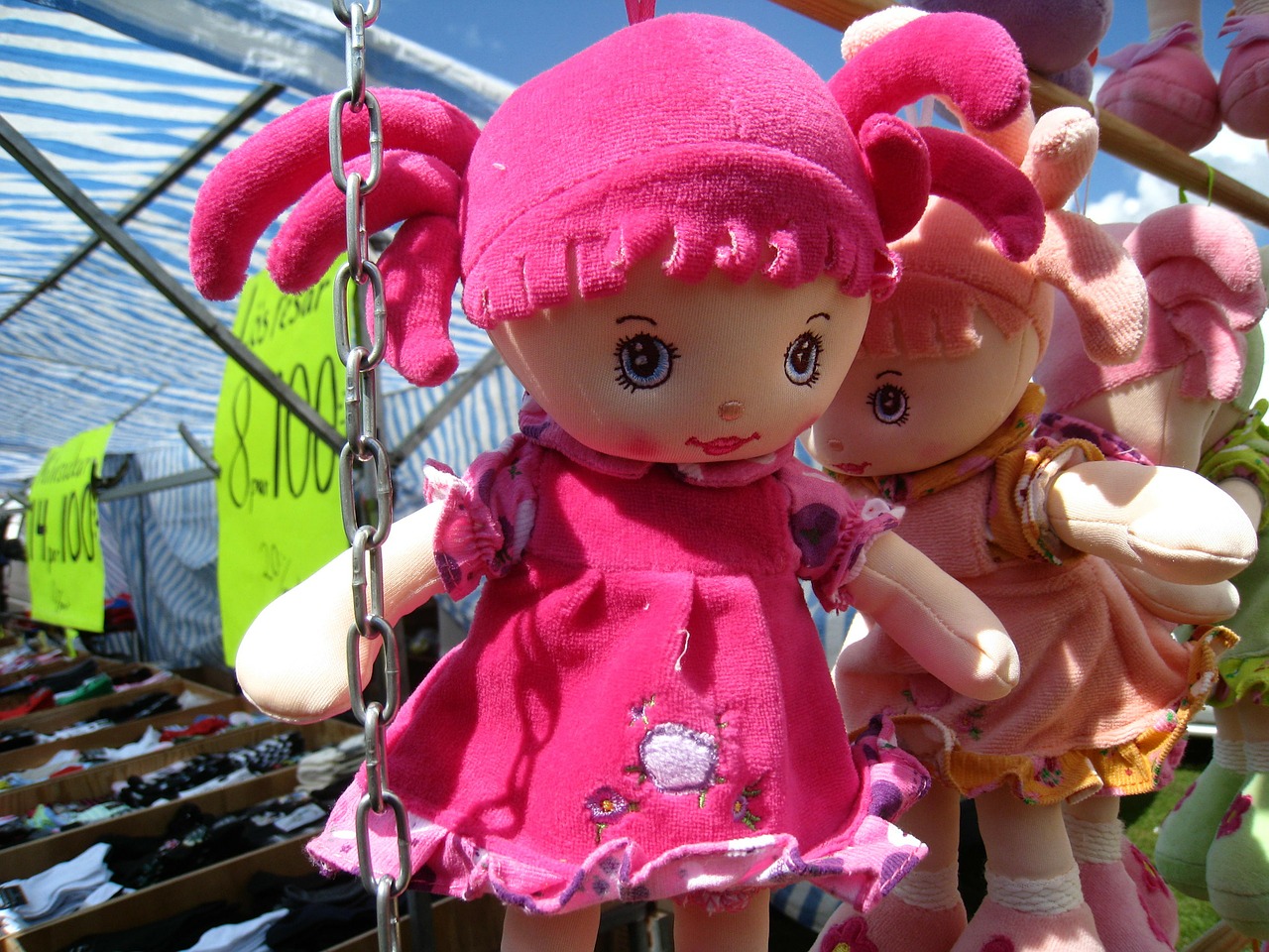 dolls market colors free photo