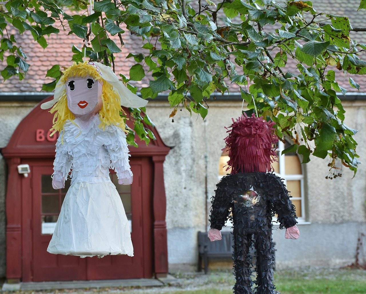 dolls wedding dolls bride and groom free photo