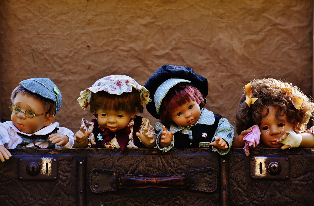 dolls cute children free photo