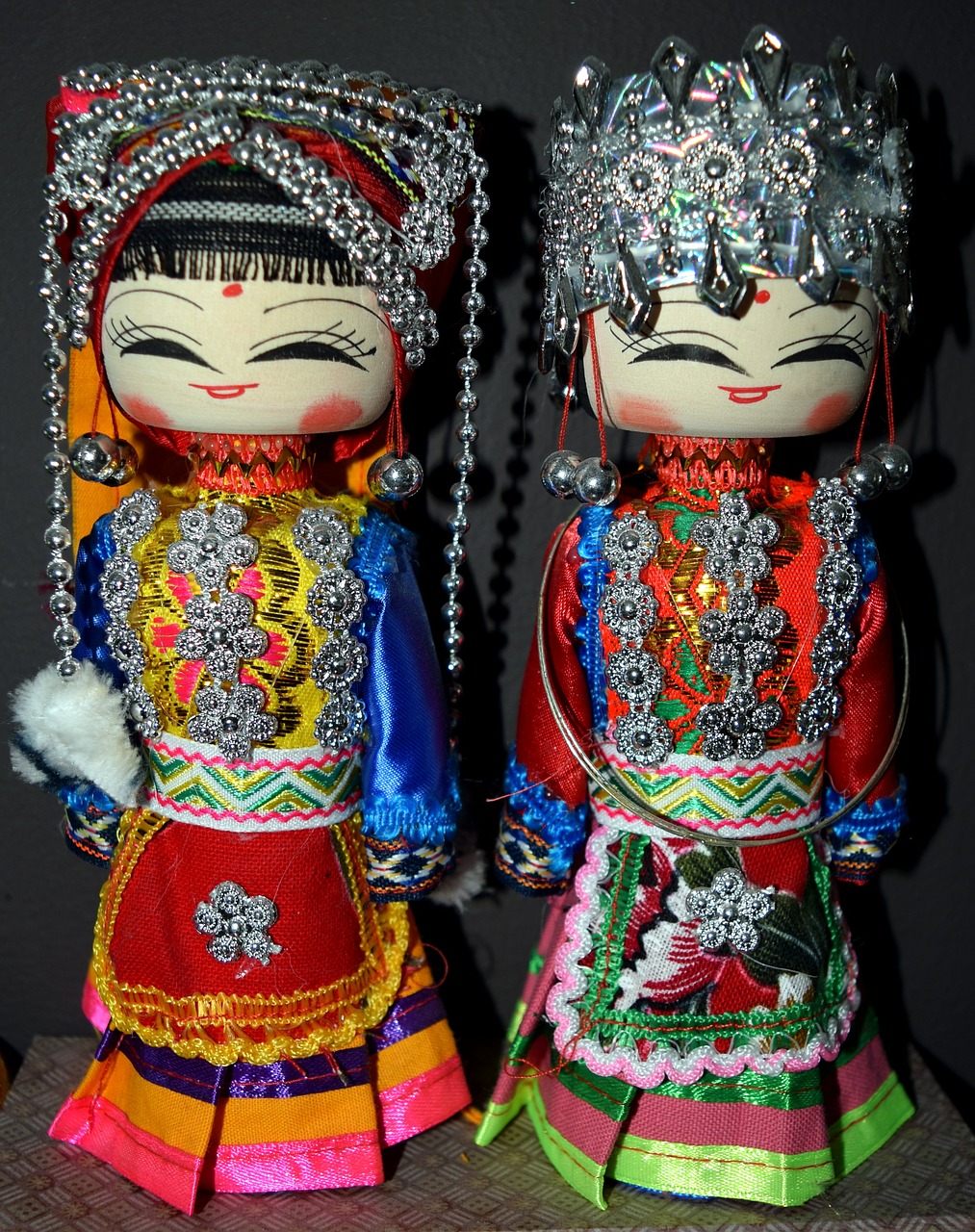 dolls chinese wooden free photo