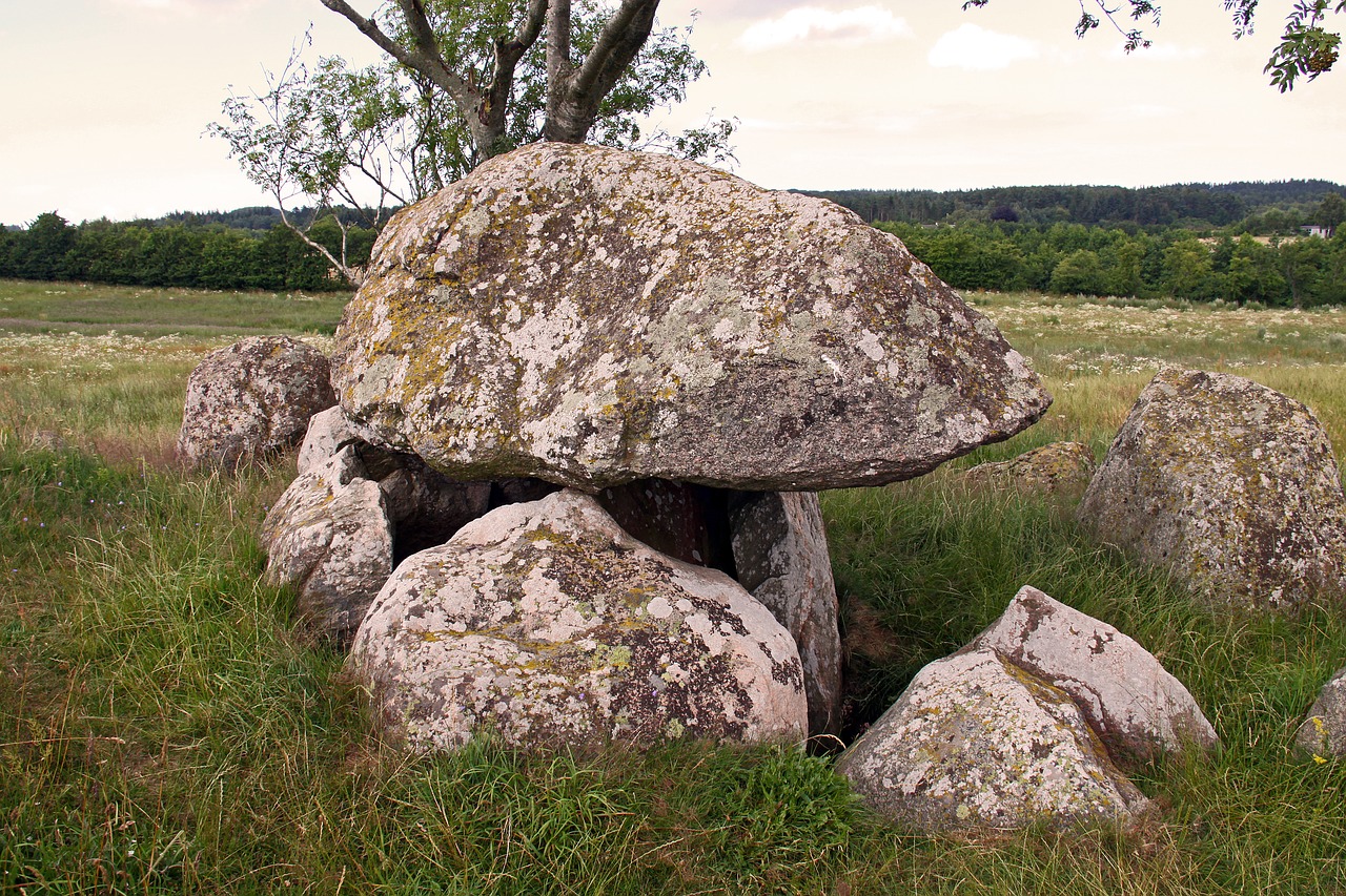 dolmen cairn rocks free photo