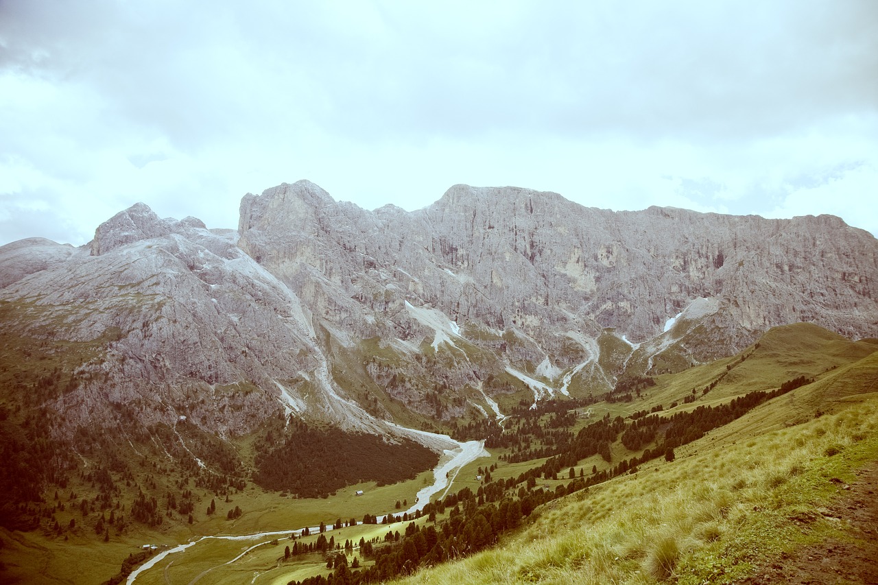 dolomites italy hiking free photo