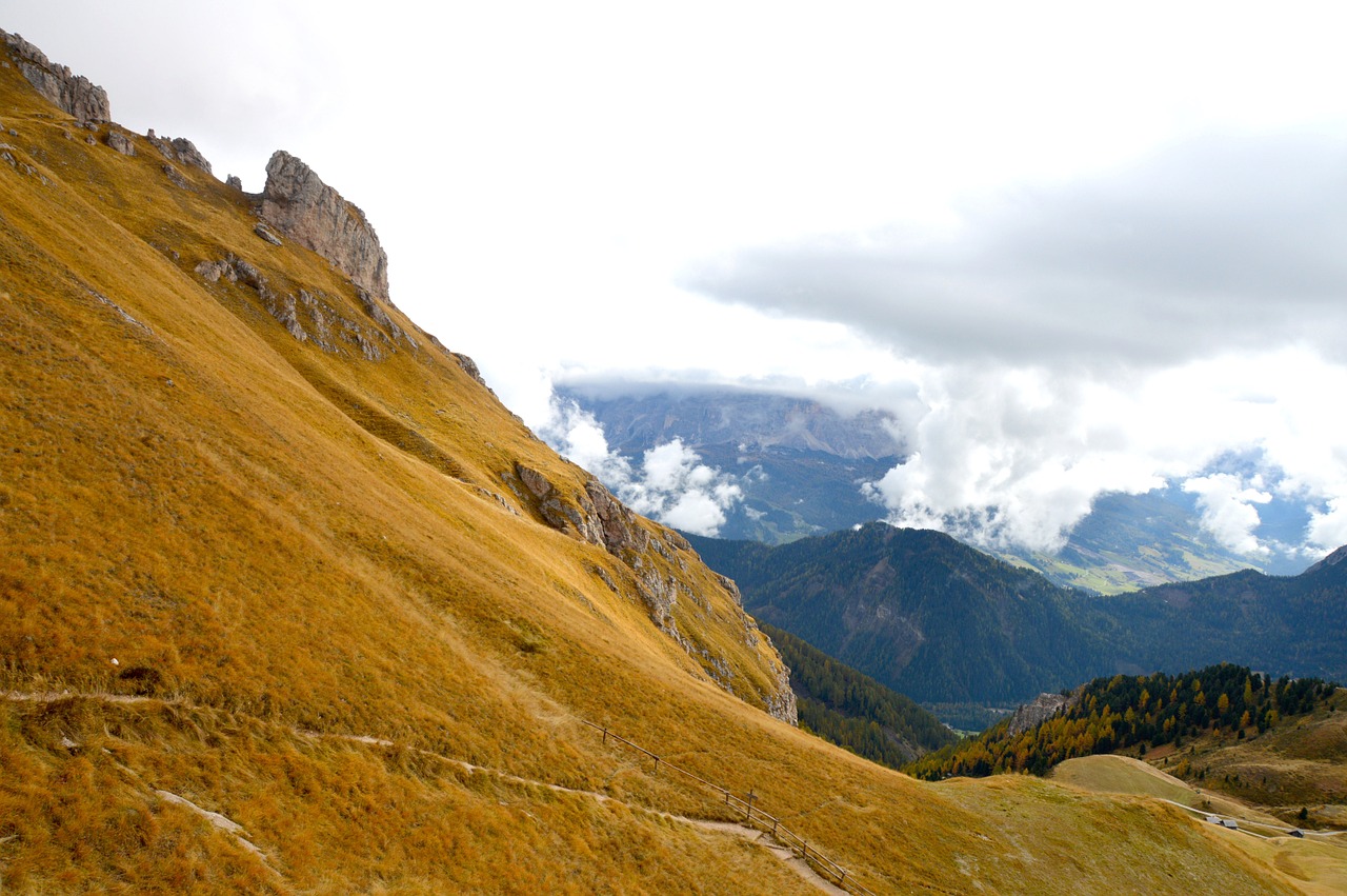 dolomites mountains sky free photo