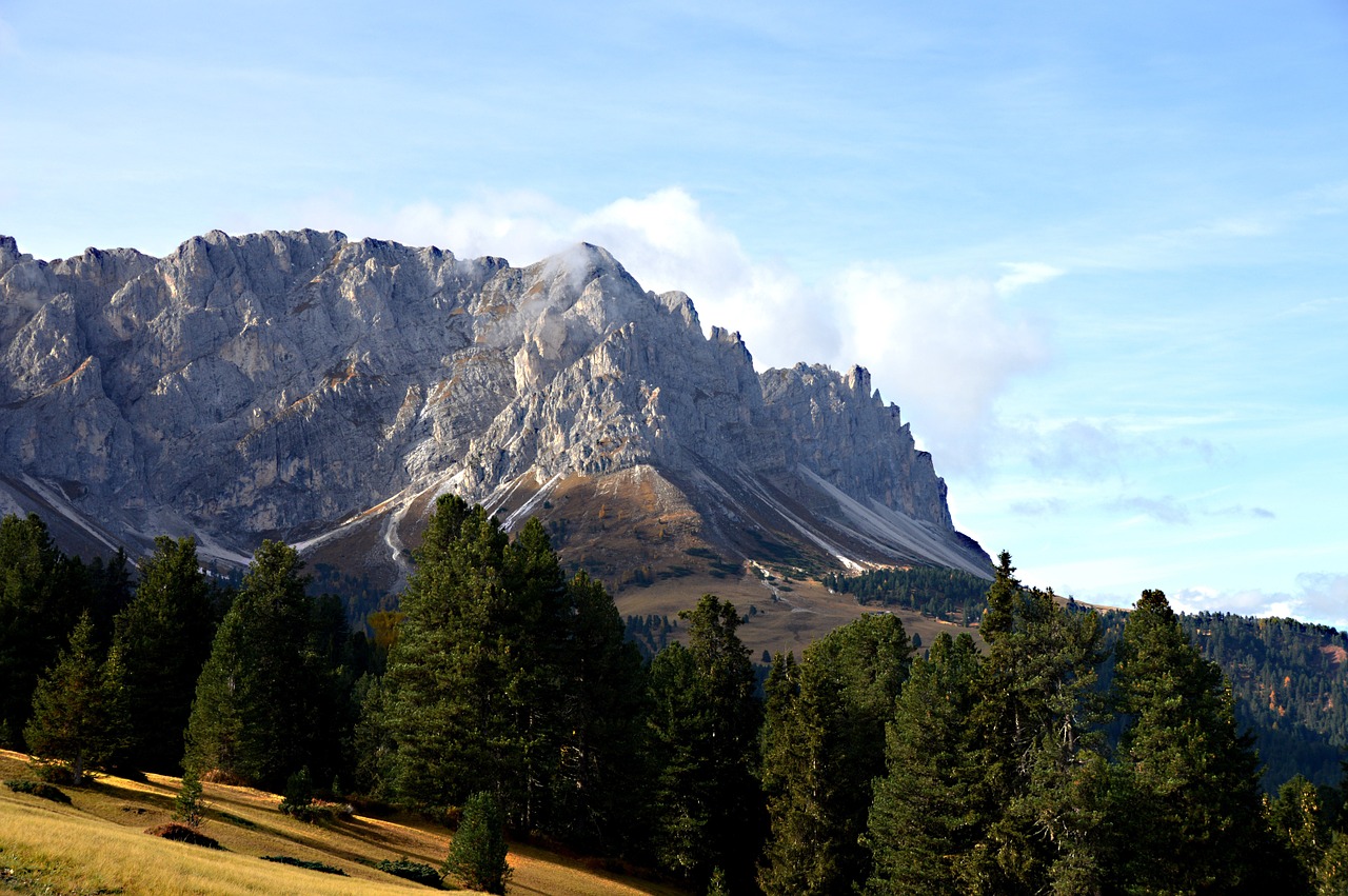 dolomites mountains sky free photo