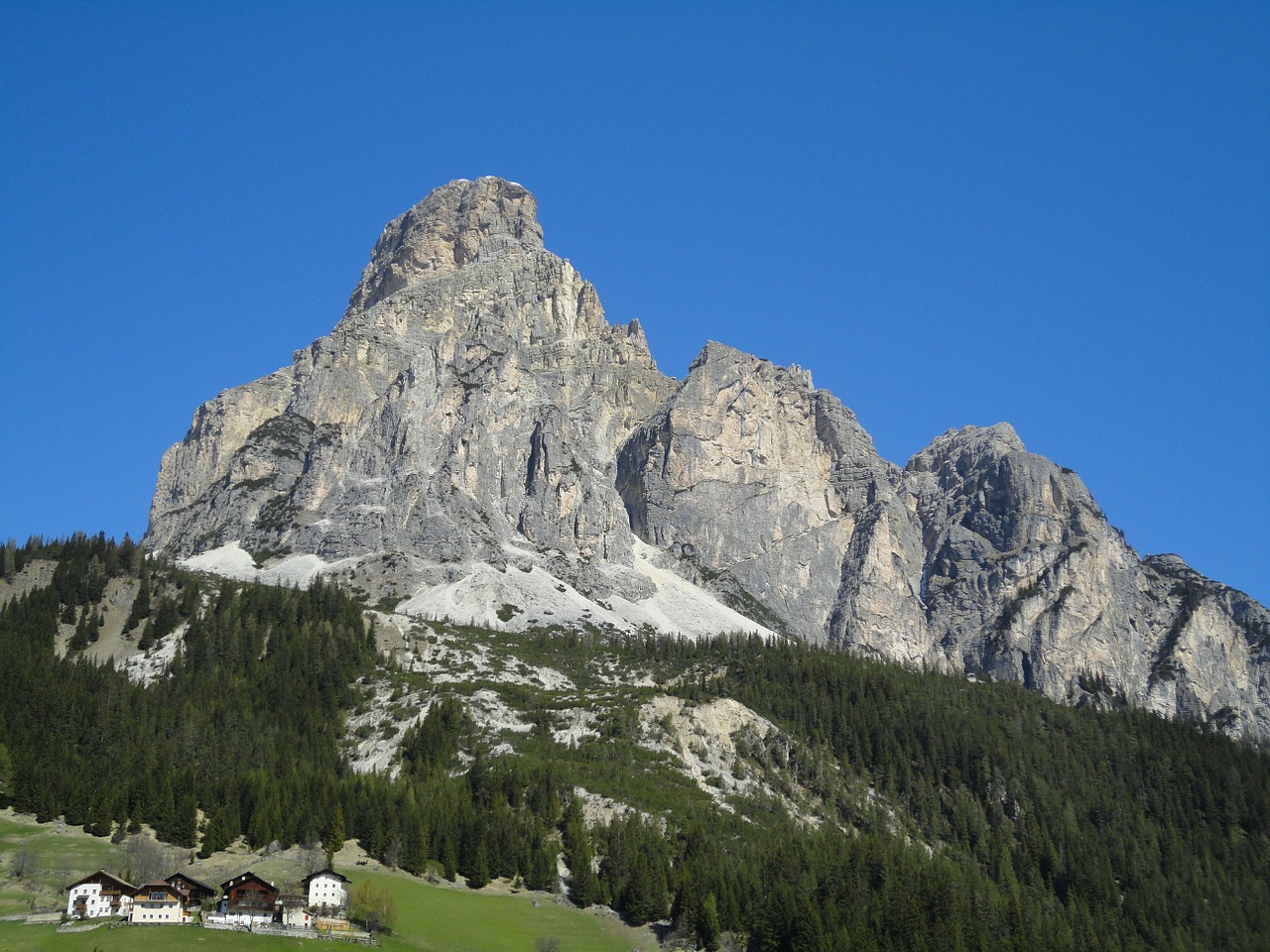 dolomites mountains rock free photo