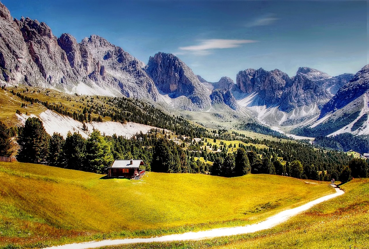 dolomites val gardena nature free photo