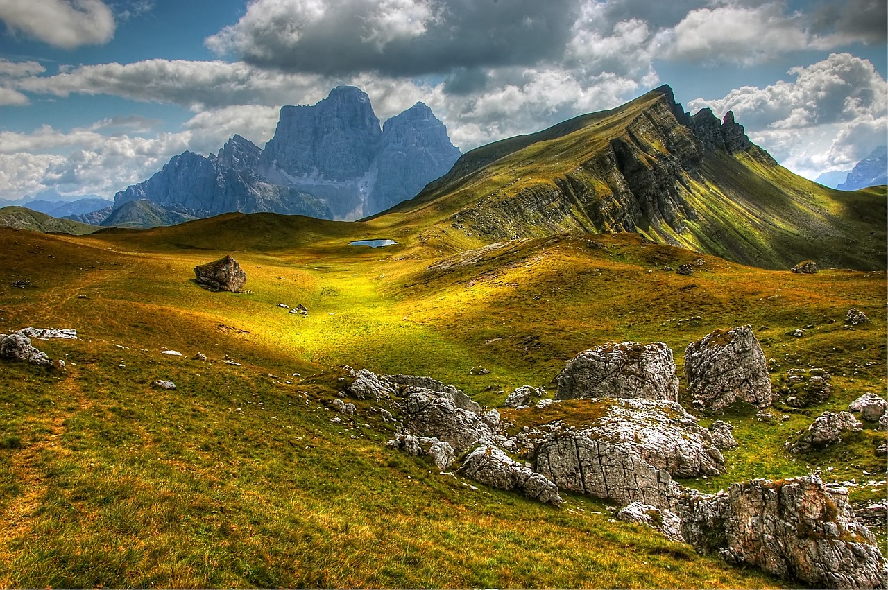 dolomites mountains italy free photo