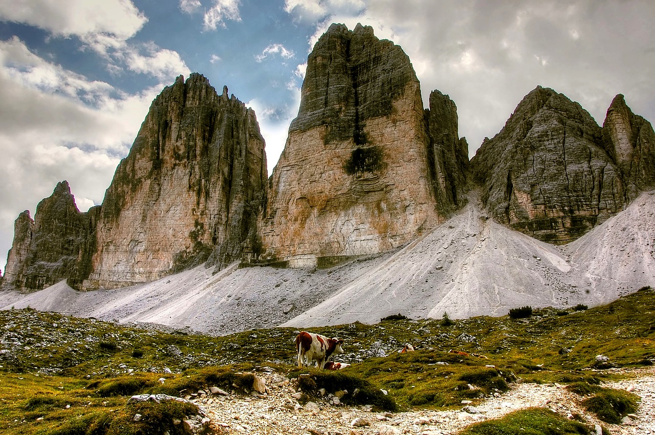 dolomites mountains italy free photo