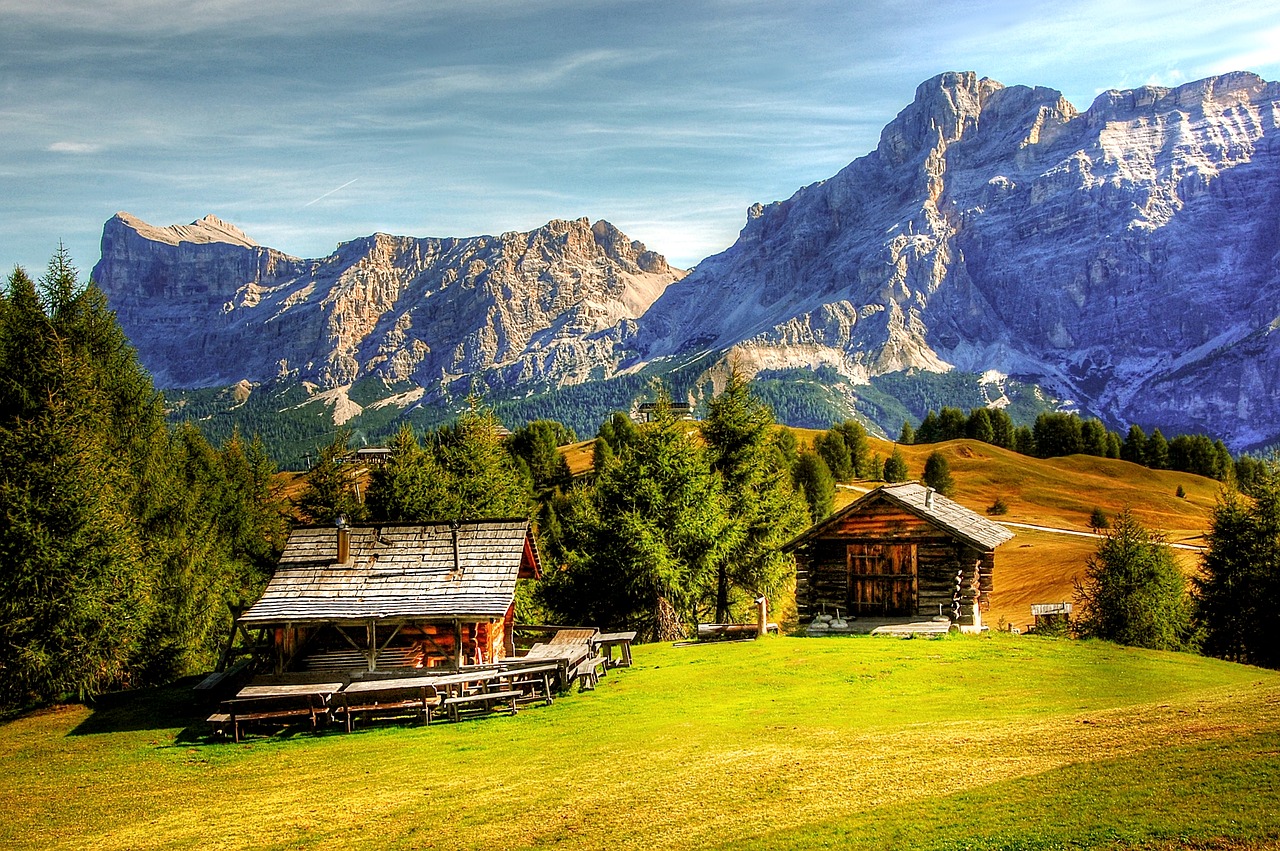 dolomites mountains italy free photo