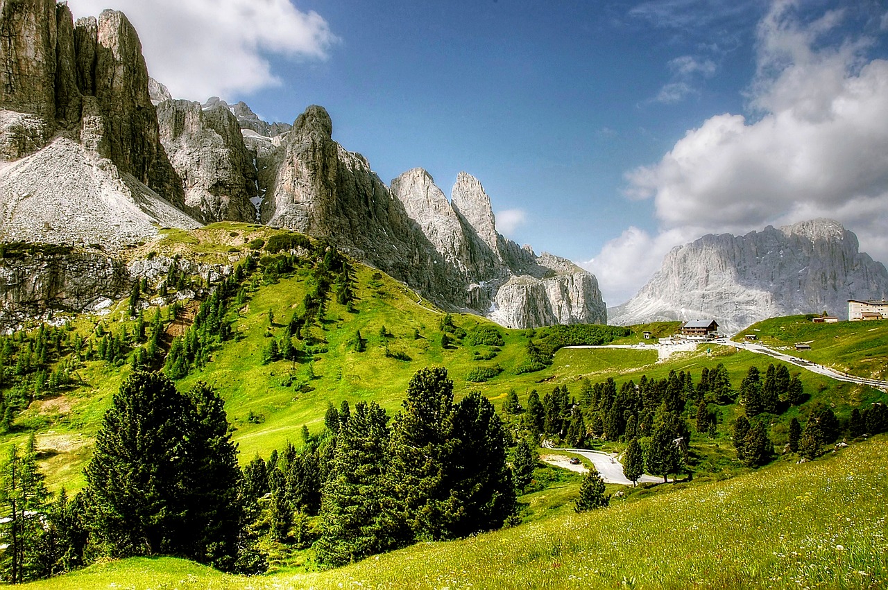 dolomites val gardena nature free photo