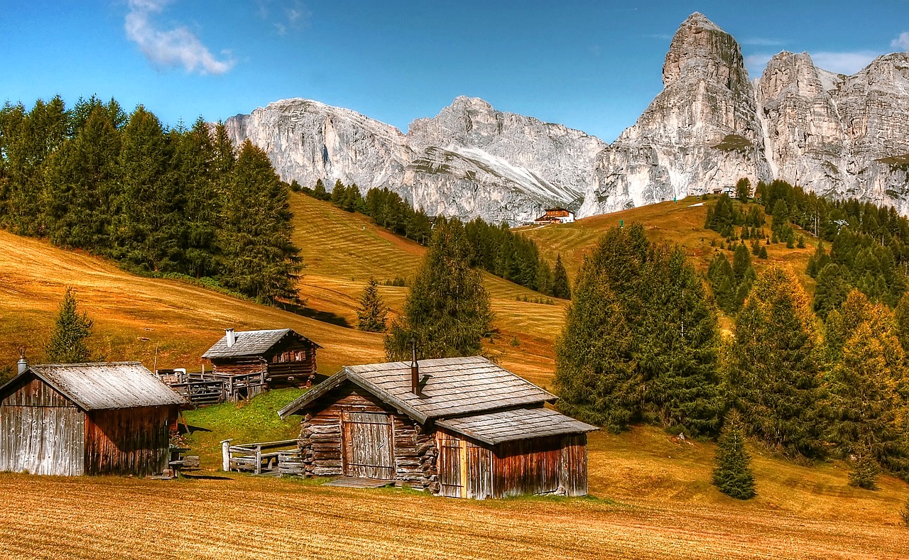 dolomites mountains italy free photo