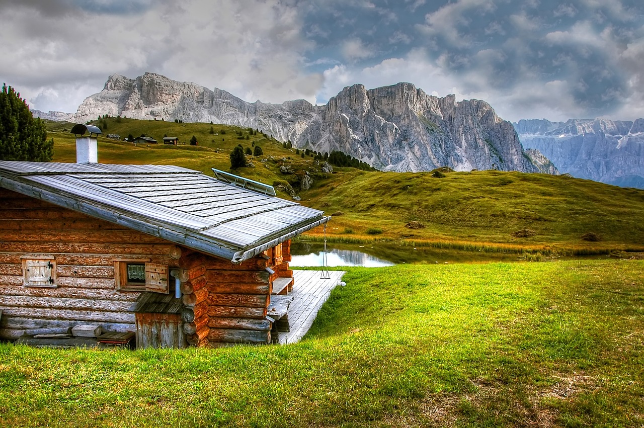 dolomites val gardena nature free photo