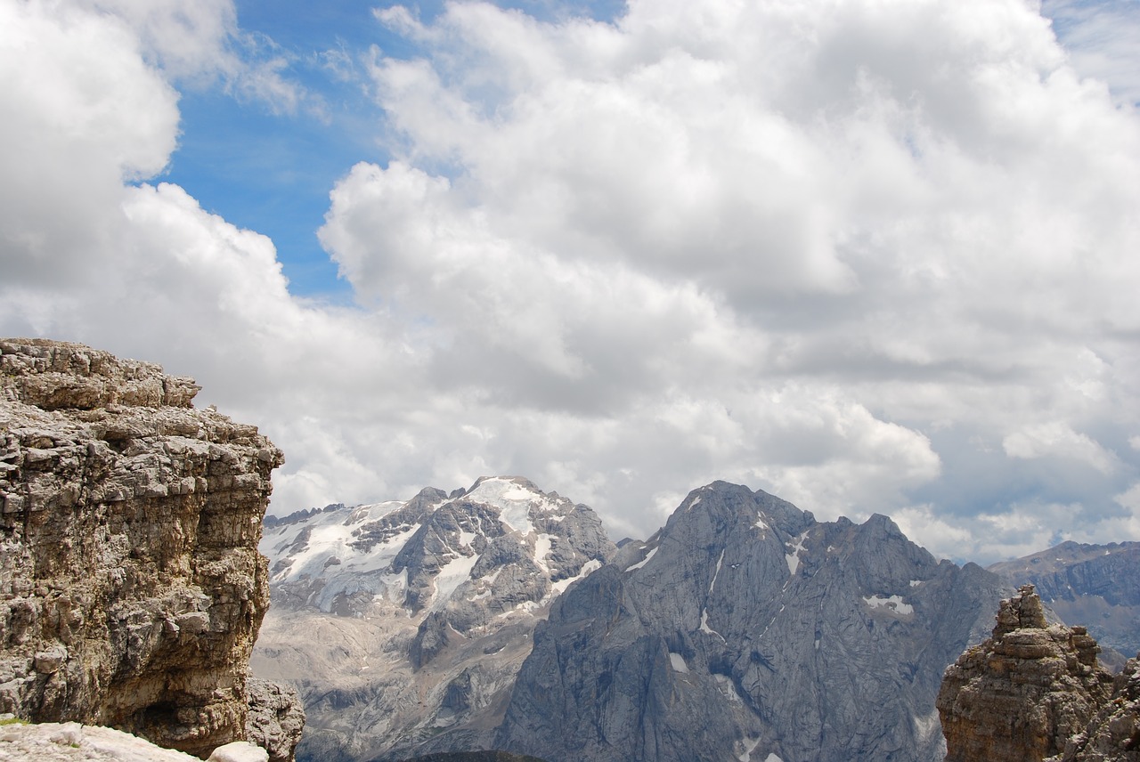 dolomites mountain sky free photo