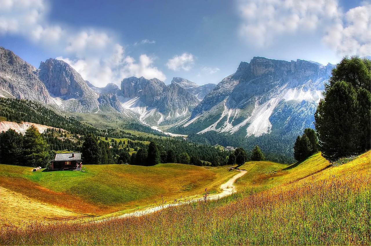 dolomites mountains italy free photo