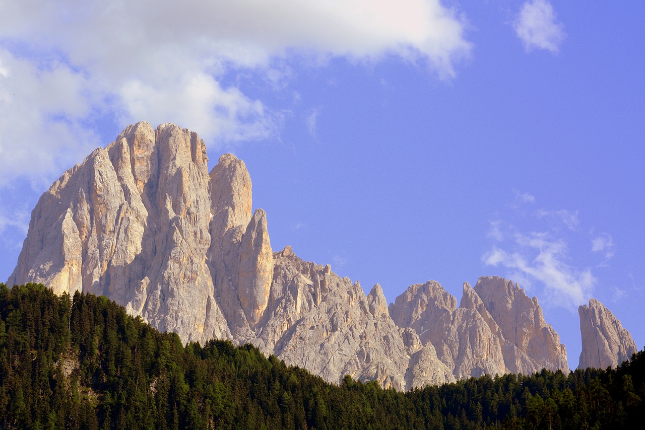 dolomites chain mountains free photo