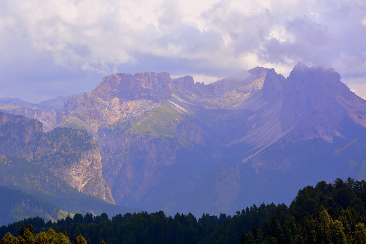 dolomites sella group sky free photo