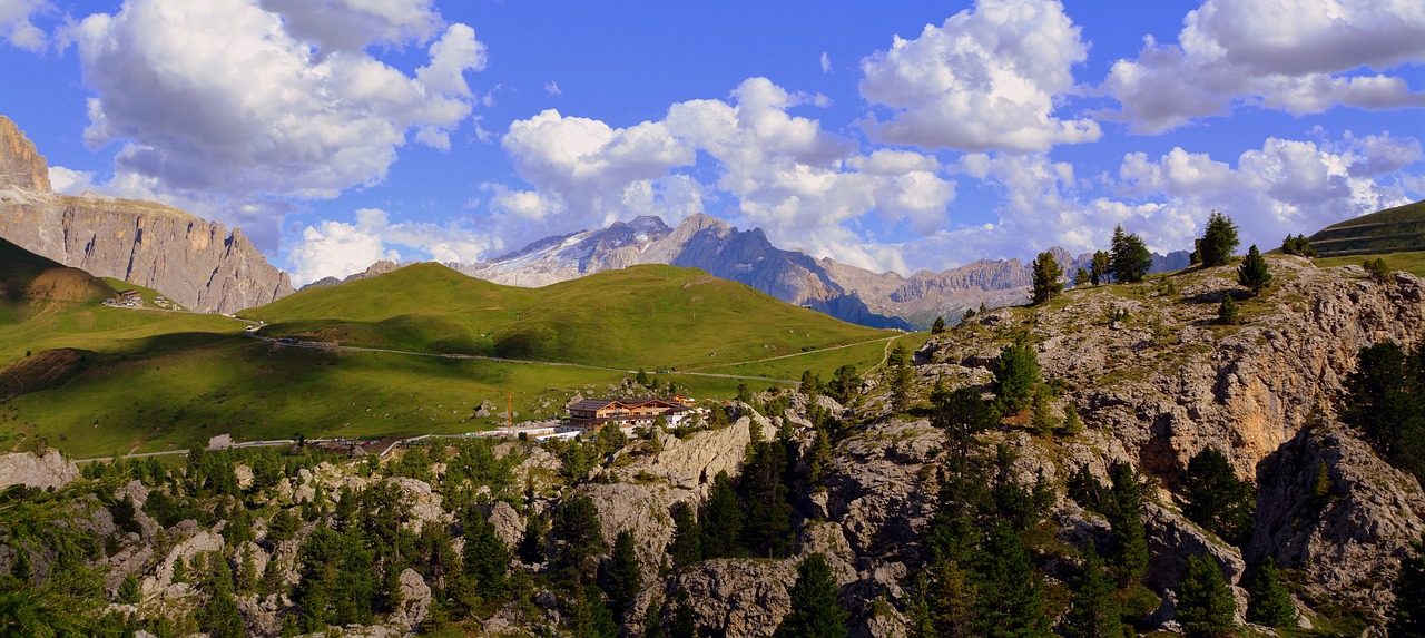 dolomites sky clouds free photo