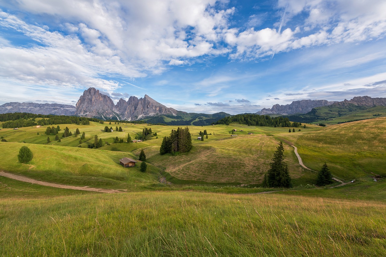 dolomites hiker landscape free photo