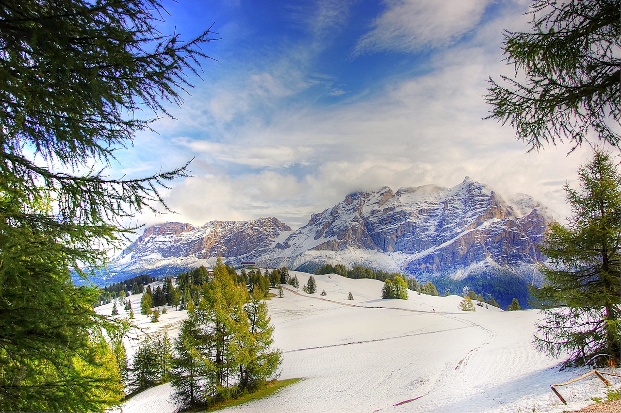 dolomites alpine mountains free photo