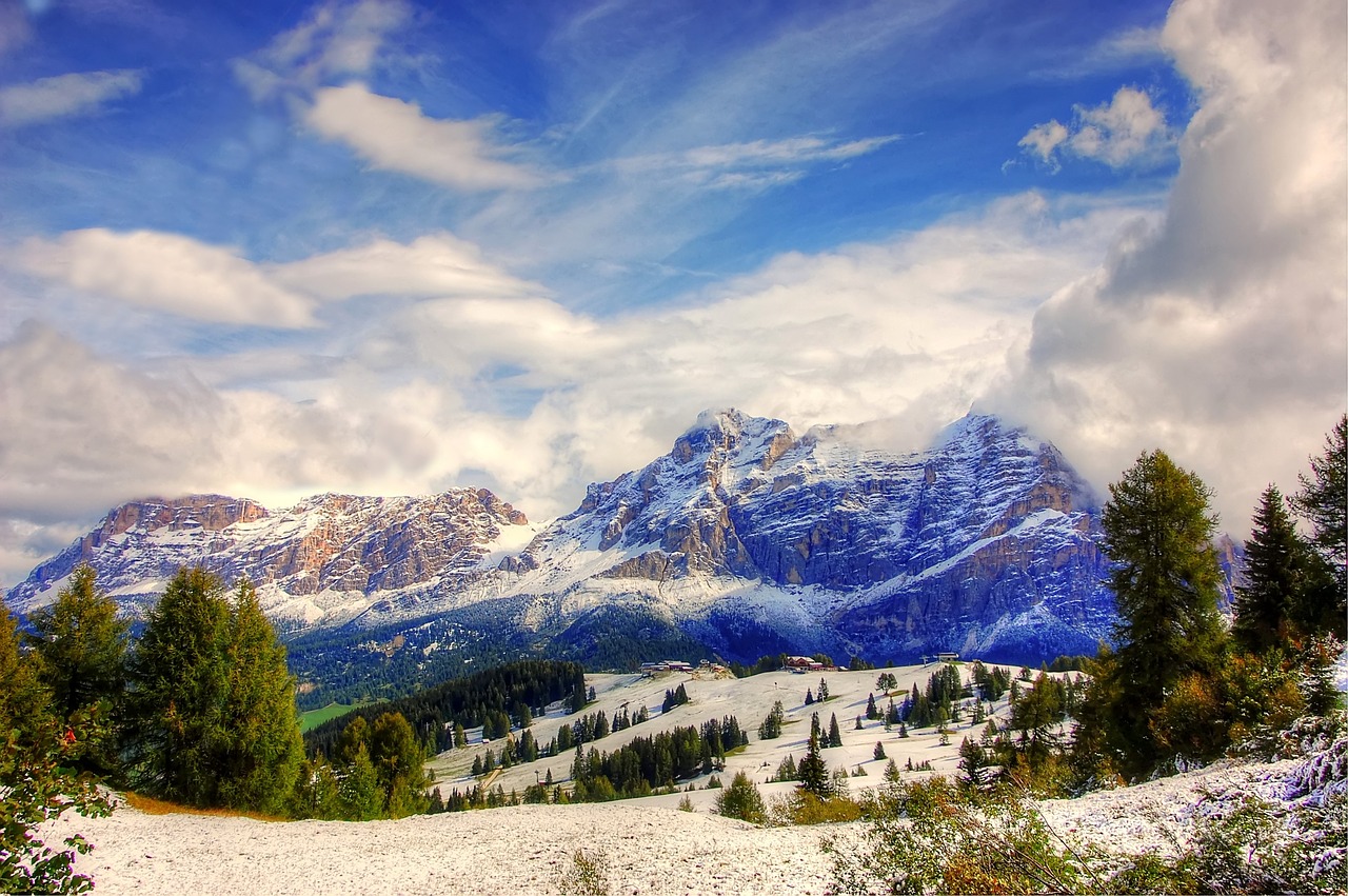 dolomites mountains italy free photo