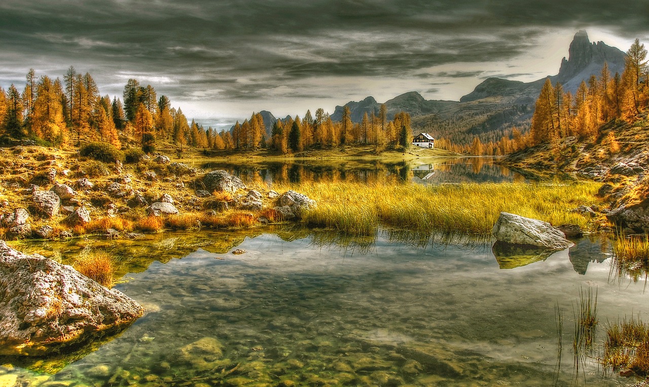 dolomites  lago federa  alpine free photo