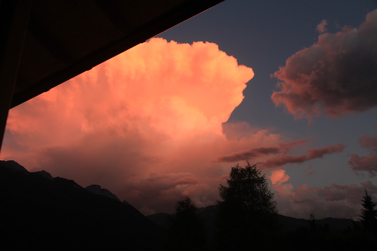 dolomites clouds sky free photo