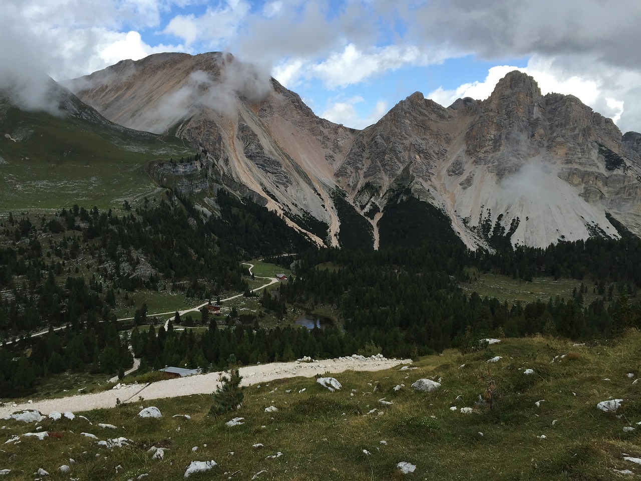 dolomites mountains landscape free photo