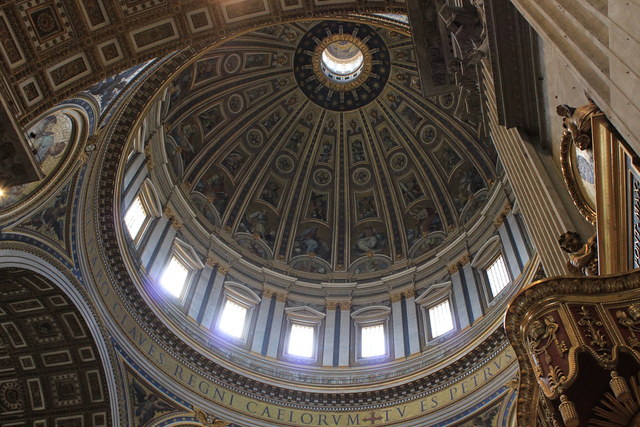 st peter's basilica the vatican dome free photo