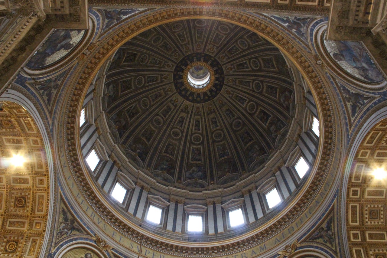 dome st peter's basilica church free photo