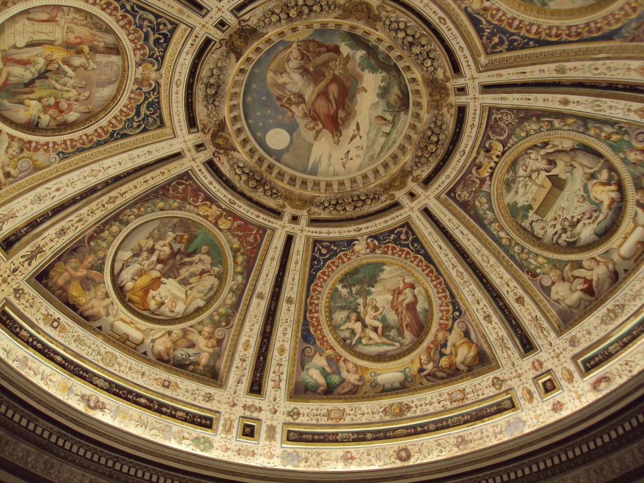 dome ceiling art free photo