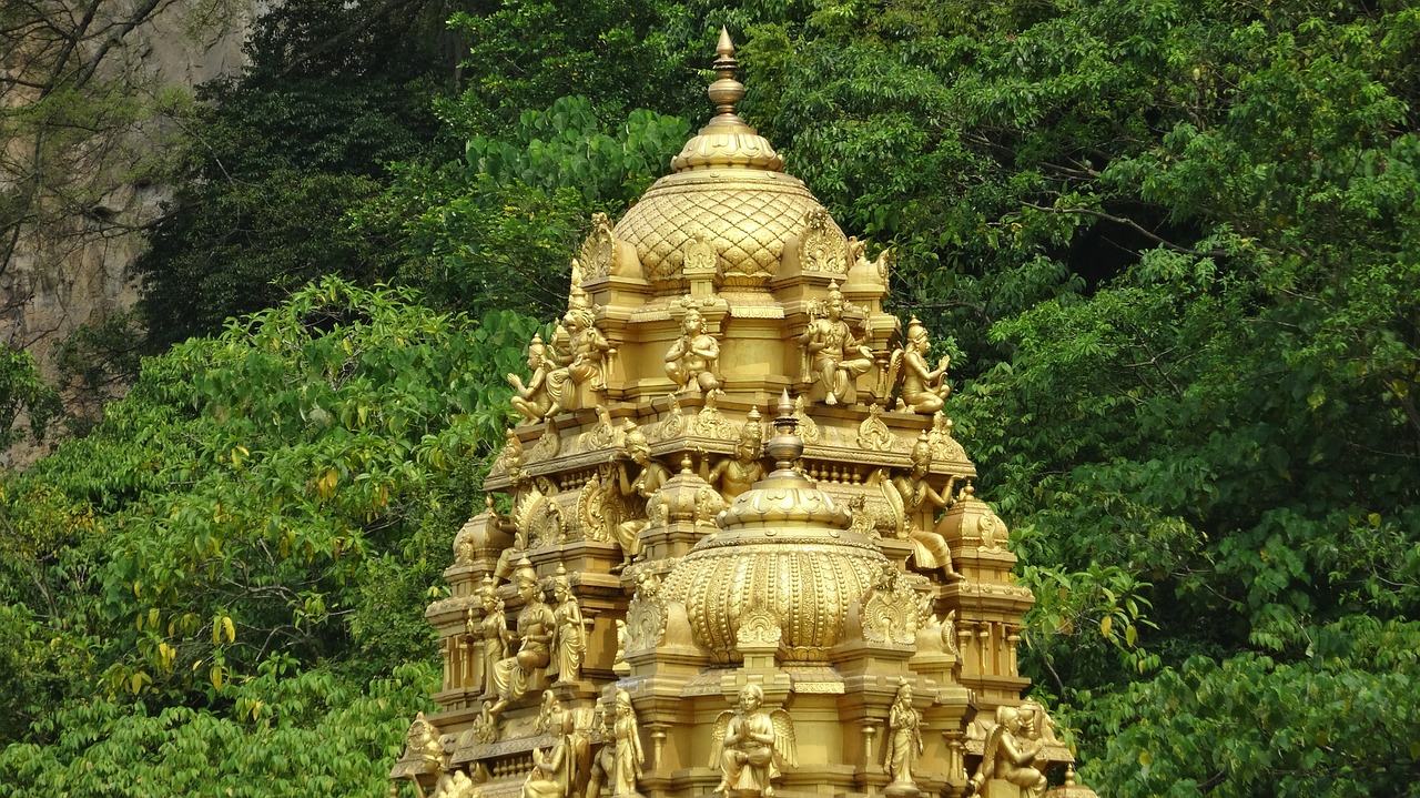 dome temple batu caves free photo