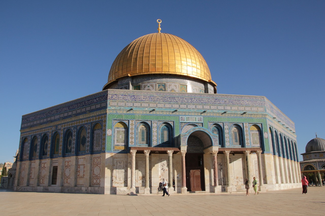 dome of the rock mosque islam free photo