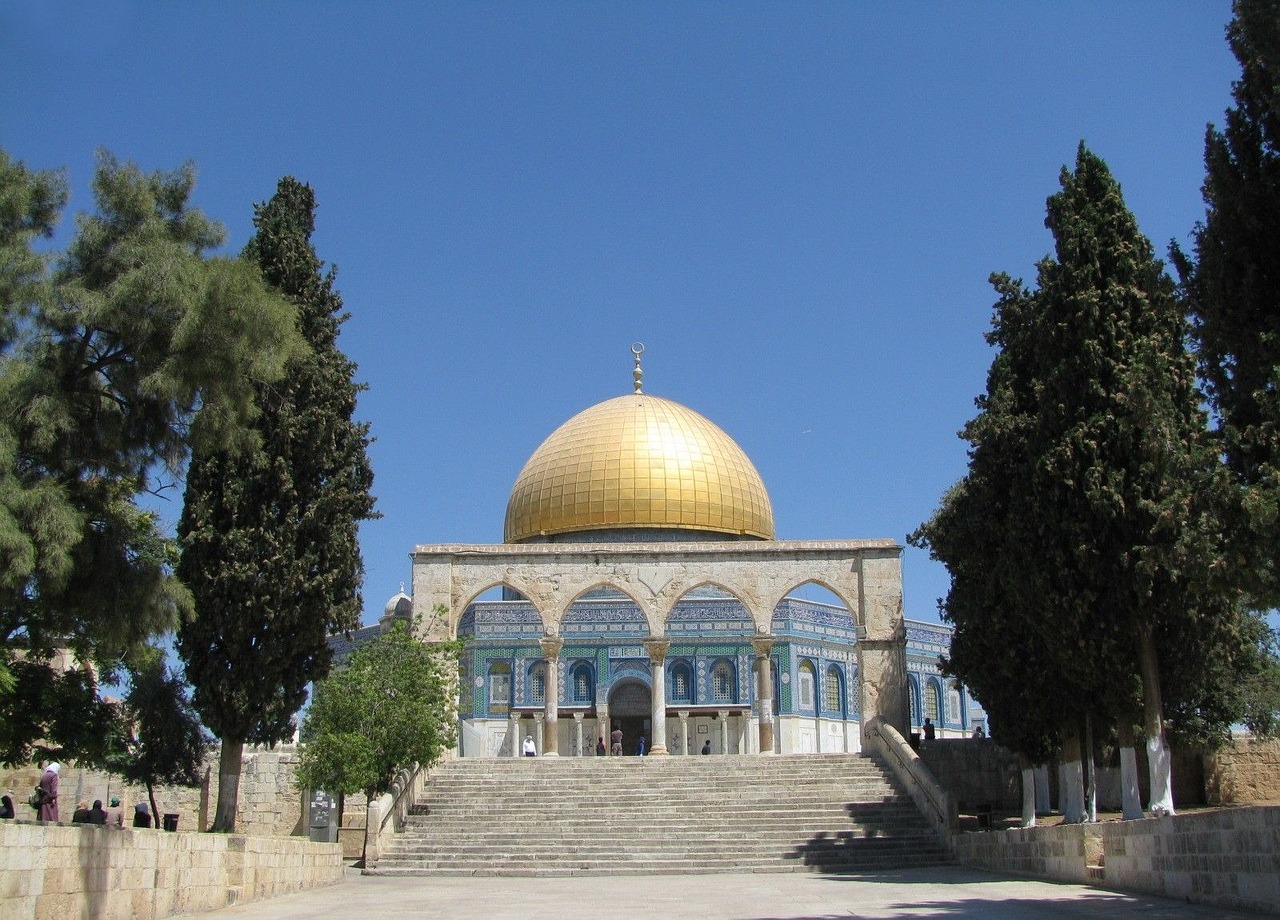 dome of the rock shrine temple free photo