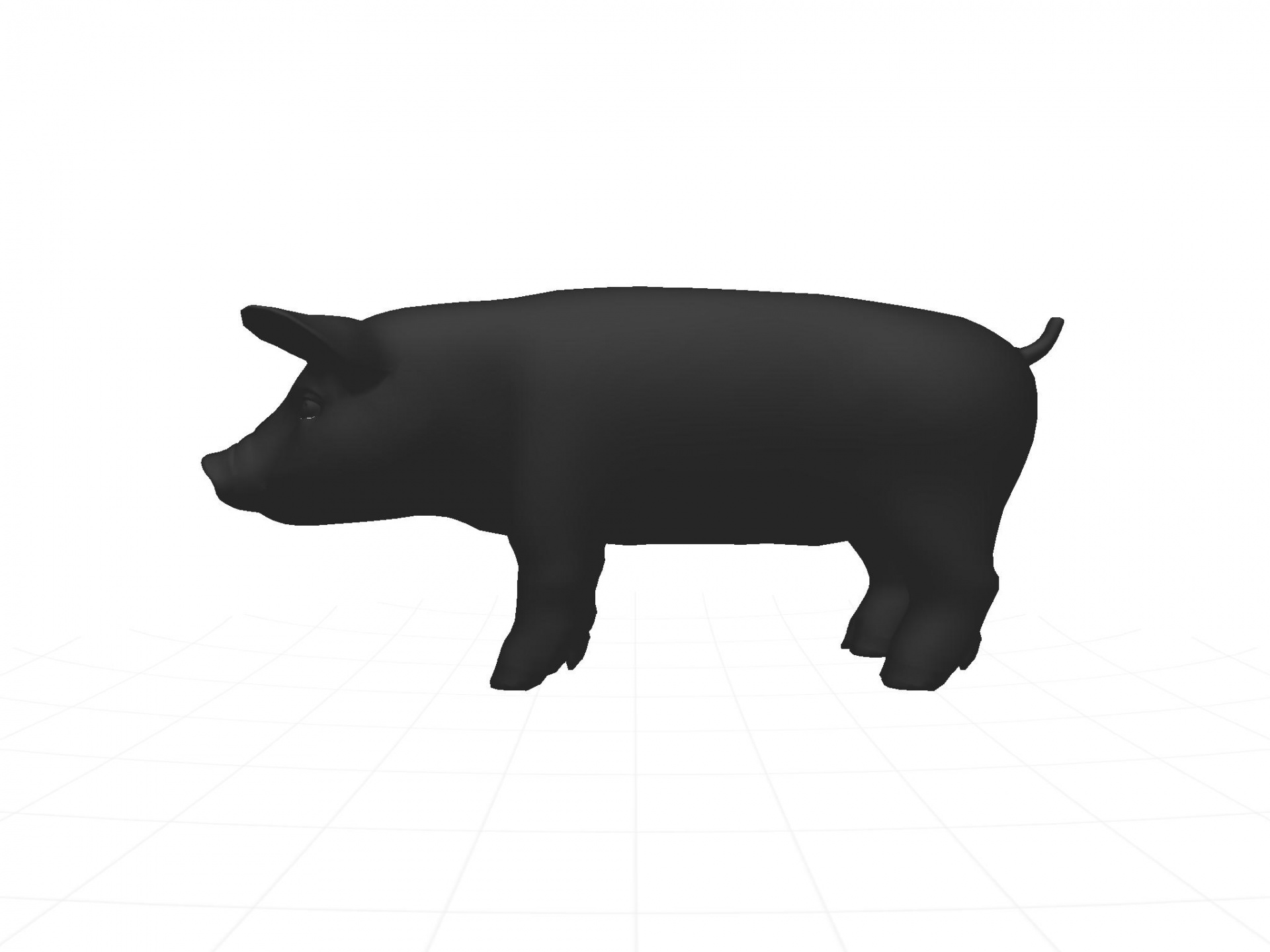 silhouette domestic pig free photo