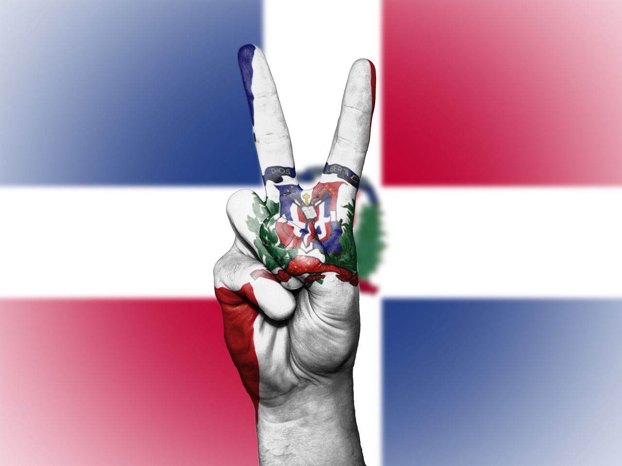 dominican republic peace hand free photo