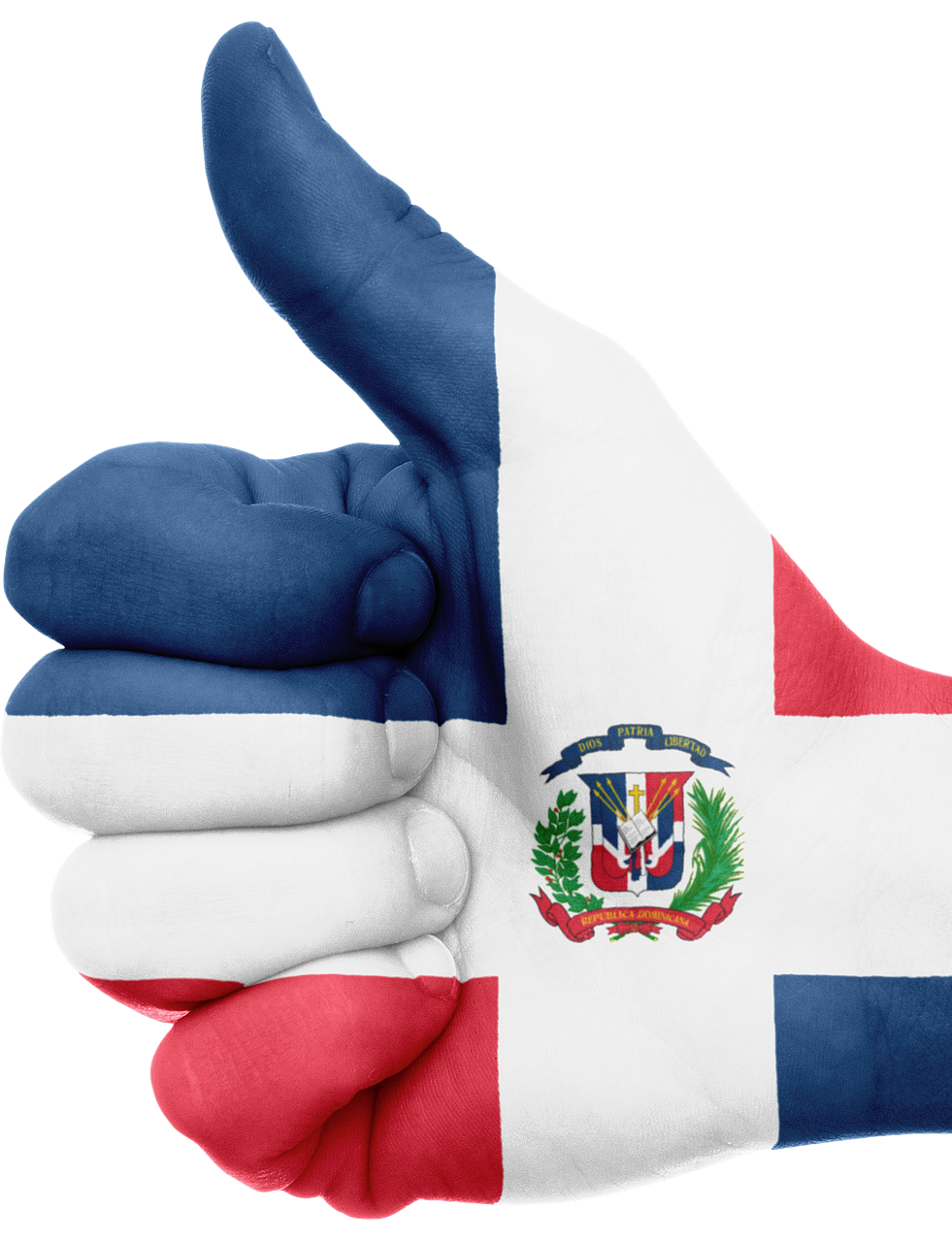 dominican republic flag hand free photo
