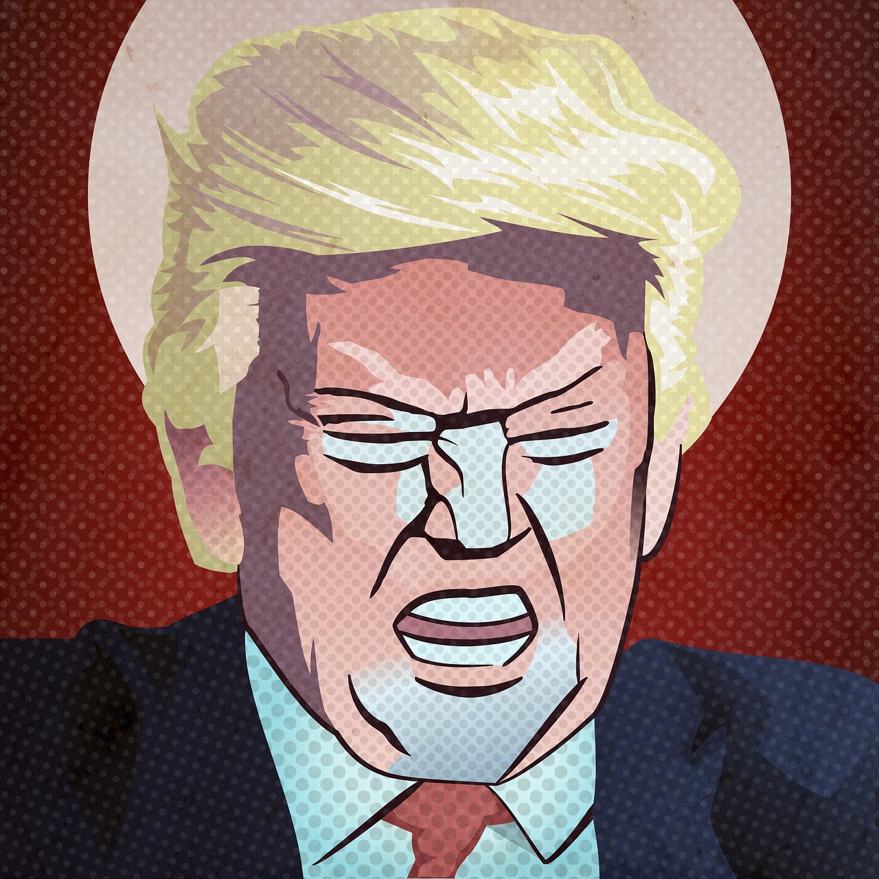 donald trump pop art president free photo