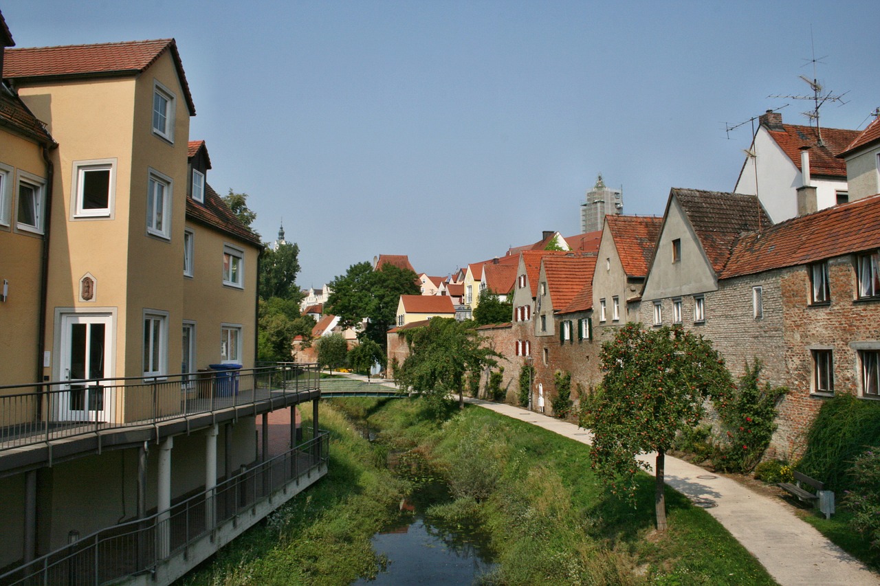 donauwörth old town city wall free photo