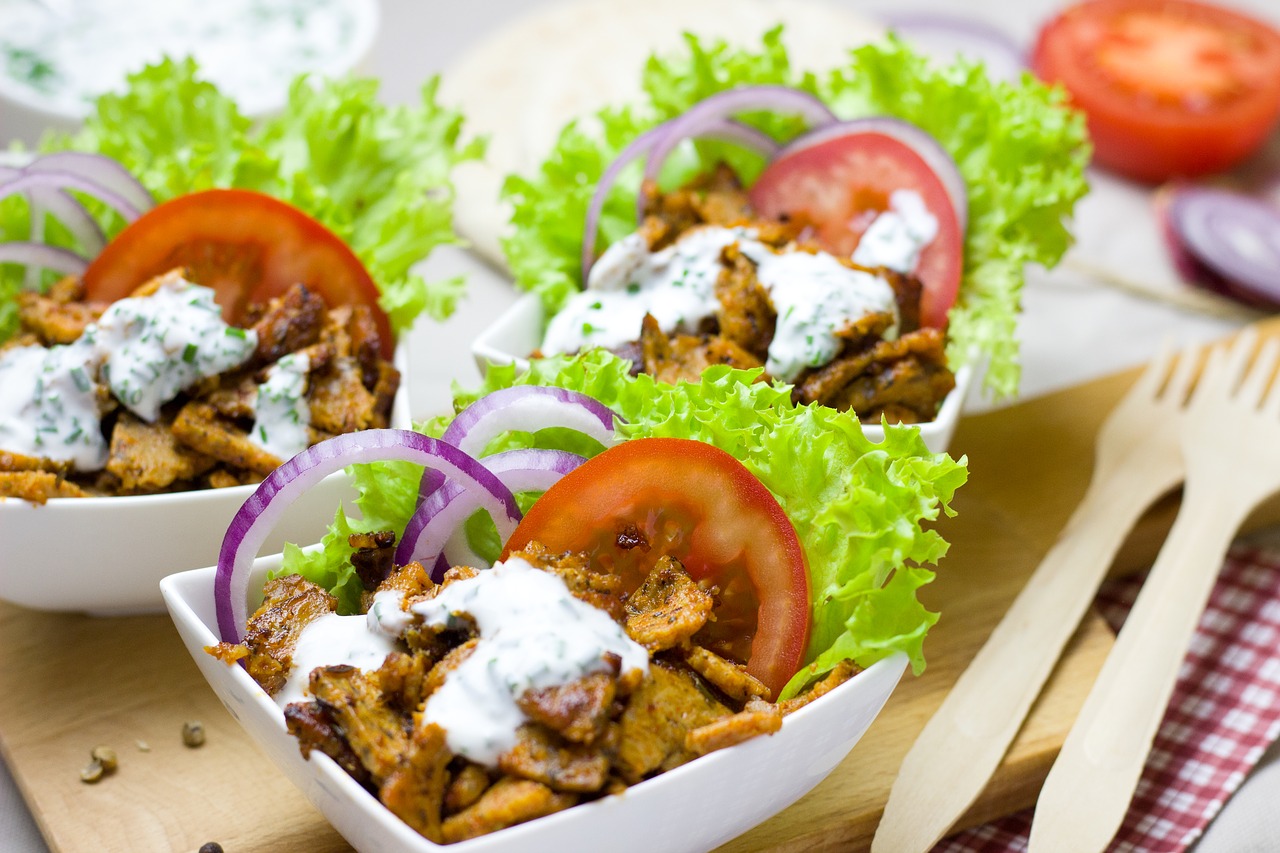 doner kebab meatless vegetarian free photo